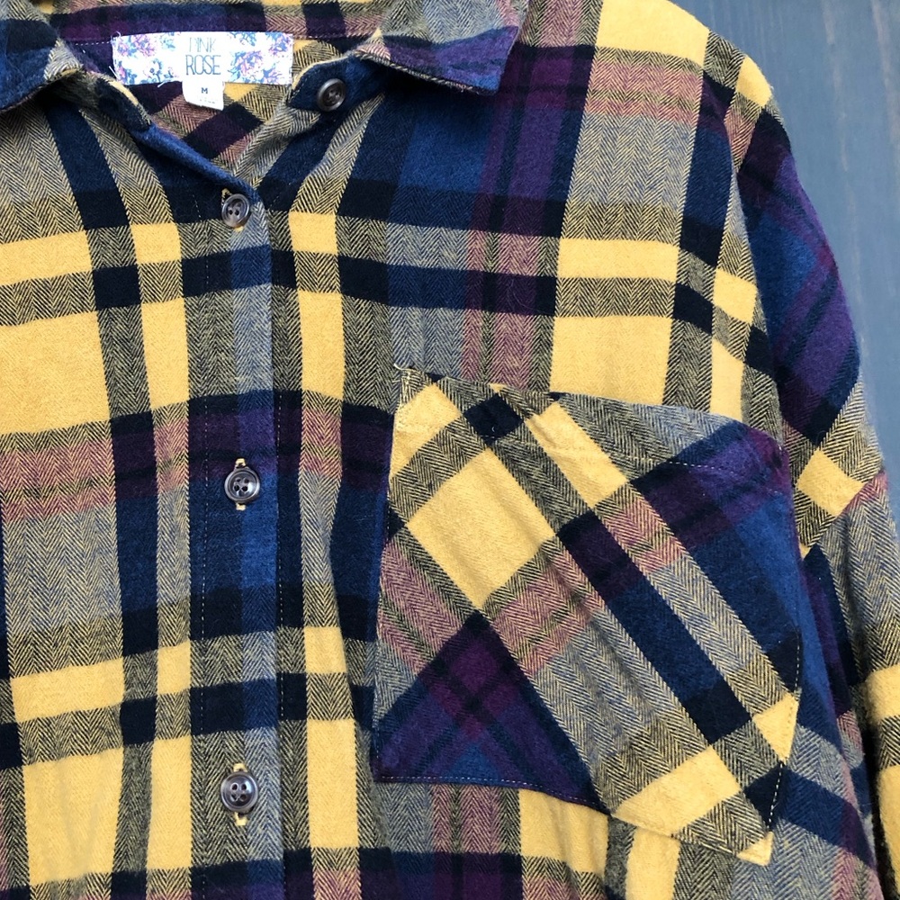 *SALE MUST GO*  Pink Rose flannel size M - Picture 4 of 6